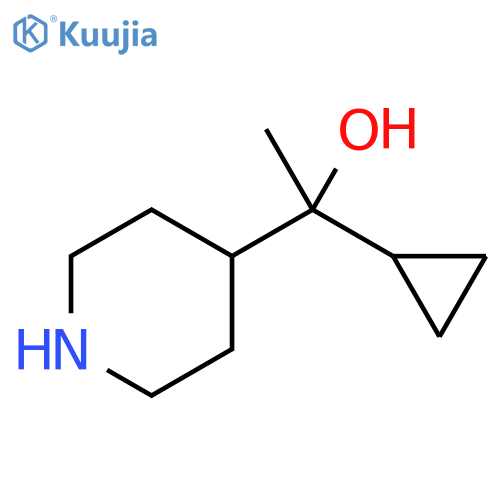 1-Cyclopropyl-1-piperidin-4-yl-ethanol structure