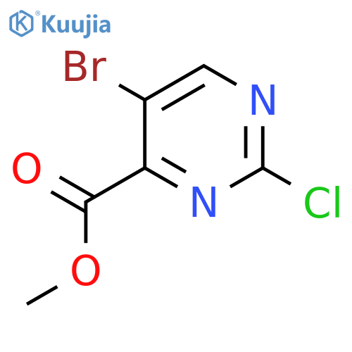 Methyl 5-bromo-2-chloropyrimidine-4-carboxylate structure