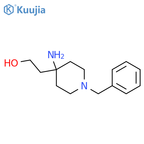 2-(4-amino-1-benzylpiperidin-4-yl)ethan-1-ol structure