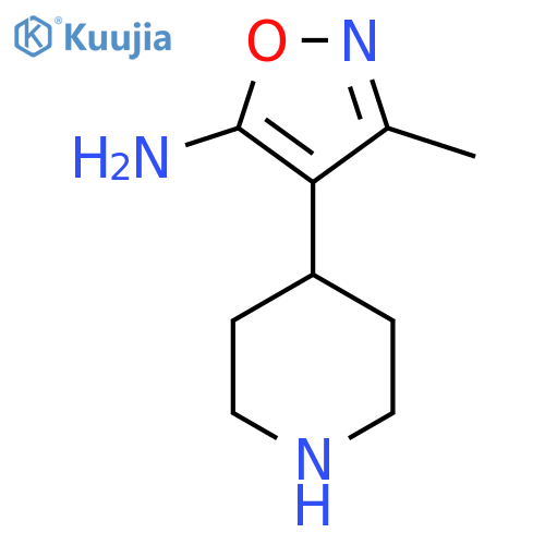 3-Methyl-4-(piperidin-4-yl)-1,2-oxazol-5-amine structure
