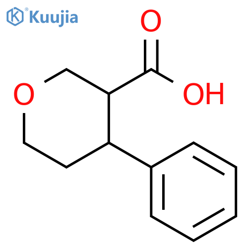 4-phenyloxane-3-carboxylic acid structure