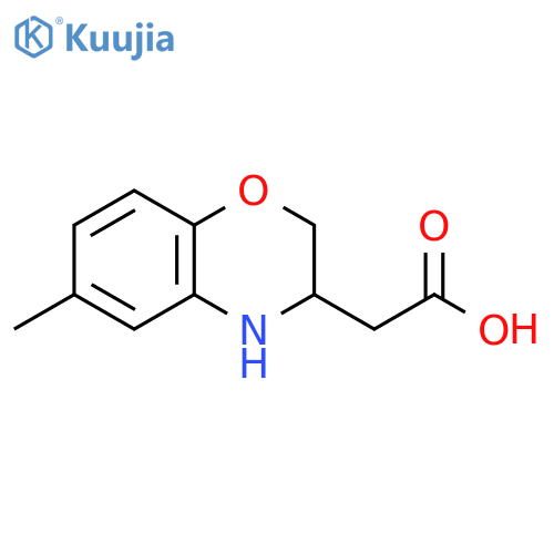 2-(6-Methyl-3,4-dihydro-2h-benzo[b][1,4]oxazin-3-yl)acetic acid structure
