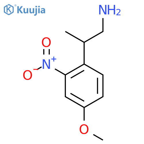 2-(4-methoxy-2-nitrophenyl)propan-1-amine structure