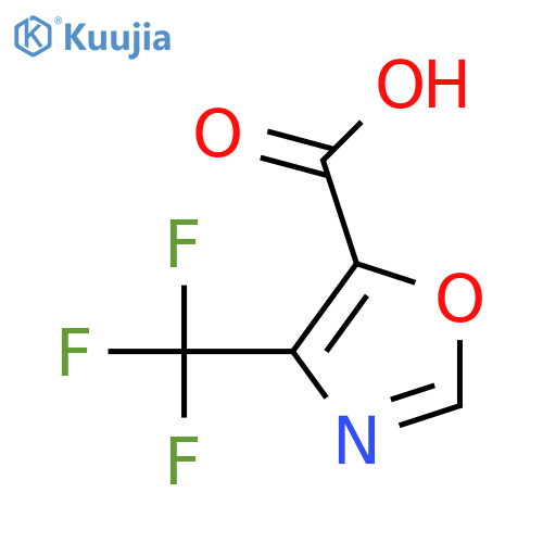 4-(trifluoromethyl)-1,3-oxazole-5-carboxylic acid structure