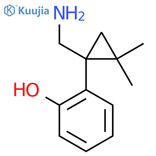 2-1-(aminomethyl)-2,2-dimethylcyclopropylphenol structure