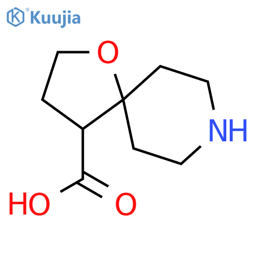1-Oxa-8-azaspiro[4.5]decane-4-carboxylic acid structure