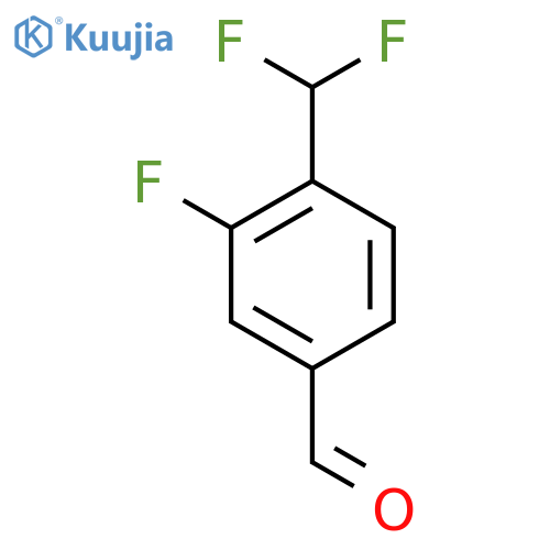4-(difluoromethyl)-3-fluorobenzaldehyde structure