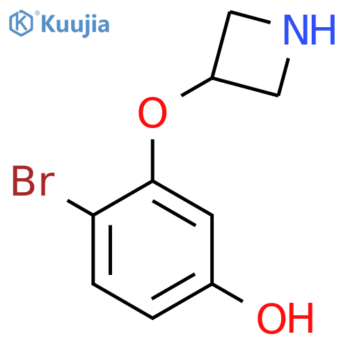 3-(azetidin-3-yloxy)-4-bromophenol structure