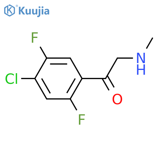 1-(4-chloro-2,5-difluorophenyl)-2-(methylamino)ethan-1-one structure