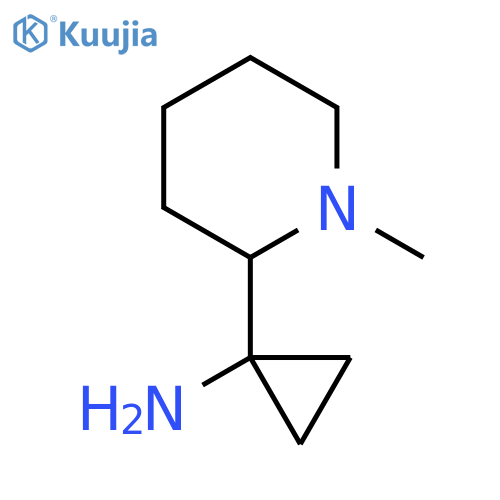 1-(1-methylpiperidin-2-yl)cyclopropan-1-amine structure