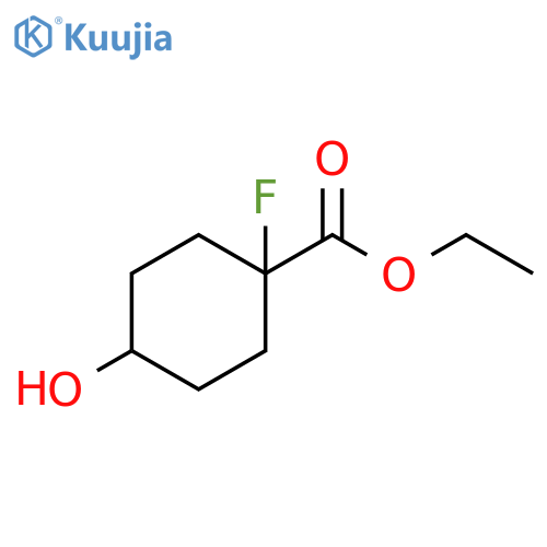 ethyl 1-fluoro-4-hydroxy-cyclohexanecarboxylate structure