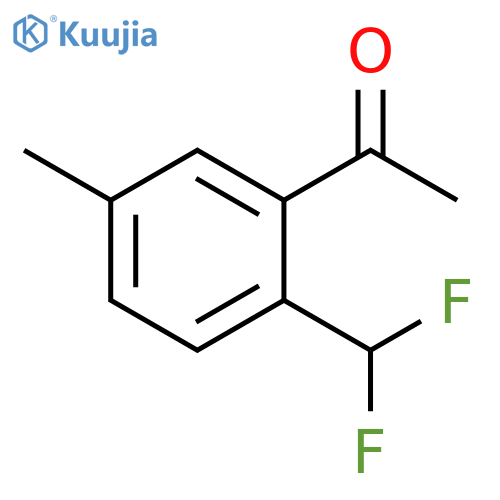 2'-Difluoromethyl-5'-methylacetophenone structure