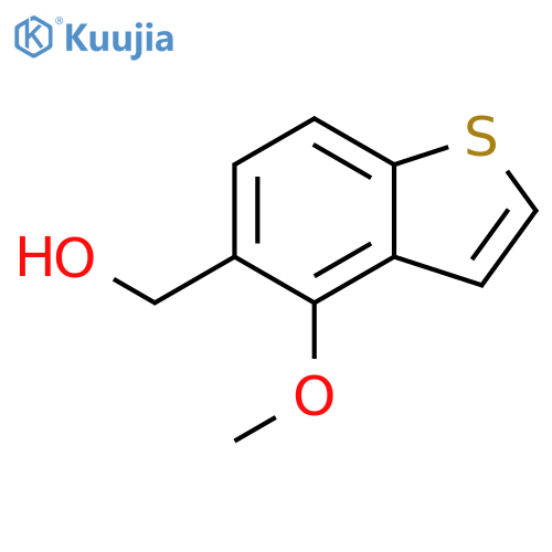 (4-methoxy-1-benzothiophen-5-yl)methanol structure