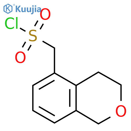 (3,4-Dihydro-1H-2-benzopyran-5-yl)methanesulfonyl chloride structure