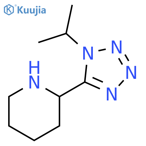 Piperidine, 2-[1-(1-methylethyl)-1H-tetrazol-5-yl]- structure