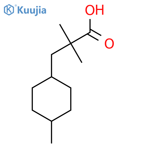 2,2-dimethyl-3-(4-methylcyclohexyl)propanoic acid structure