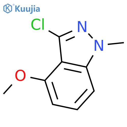 3-Chloro-4-methoxy-1-methyl-1H-indazole structure