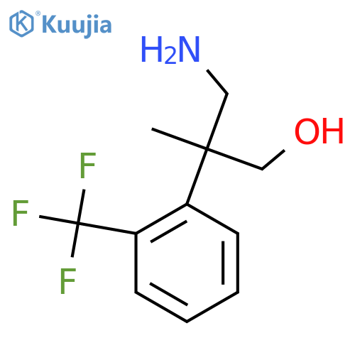 3-amino-2-methyl-2-2-(trifluoromethyl)phenylpropan-1-ol structure