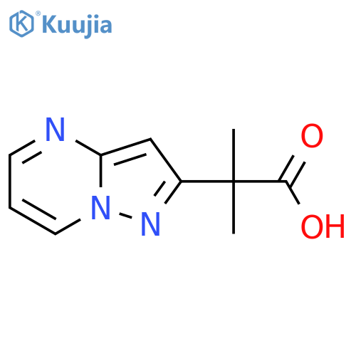 2-methyl-2-{pyrazolo1,5-apyrimidin-2-yl}propanoic acid structure