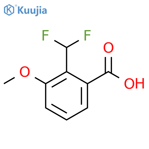 2-(difluoromethyl)-3-methoxybenzoic acid structure