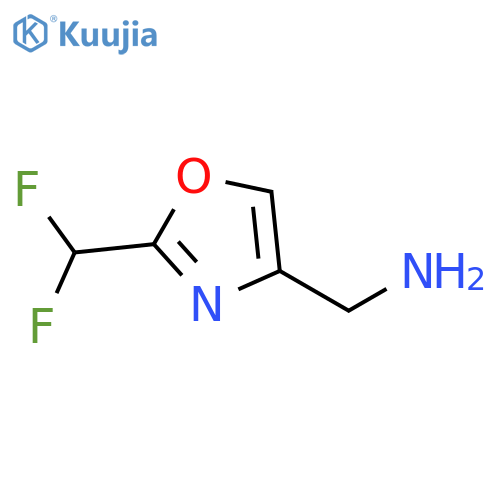 4-Oxazolemethanamine, 2-(difluoromethyl)- structure