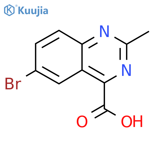 6-Bromo-2-methylquinazoline-4-carboxylic acid structure