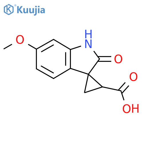 6'-methoxy-2'-oxo-1',2'-dihydrospirocyclopropane-1,3'-indole-2-carboxylic acid structure