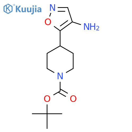 tert-butyl 4-(4-amino-1,2-oxazol-5-yl)piperidine-1-carboxylate structure