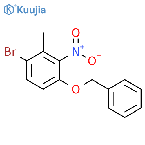 1-(Benzyloxy)-4-bromo-3-methyl-2-nitrobenzene structure