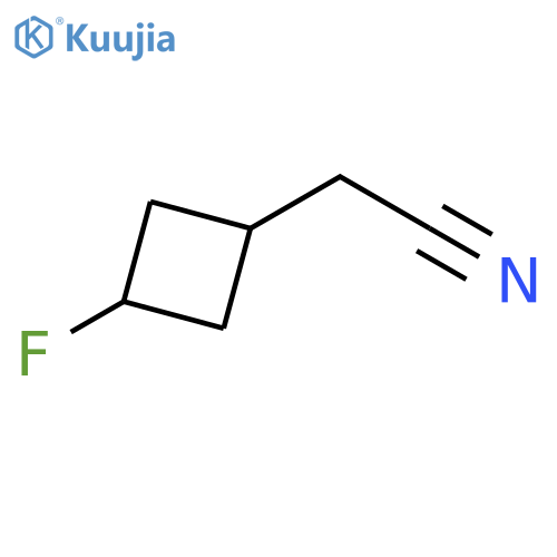 2-(3-fluorocyclobutyl)acetonitrile structure