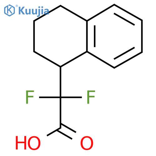 2,2-difluoro-2-(1,2,3,4-tetrahydronaphthalen-1-yl)acetic acid structure
