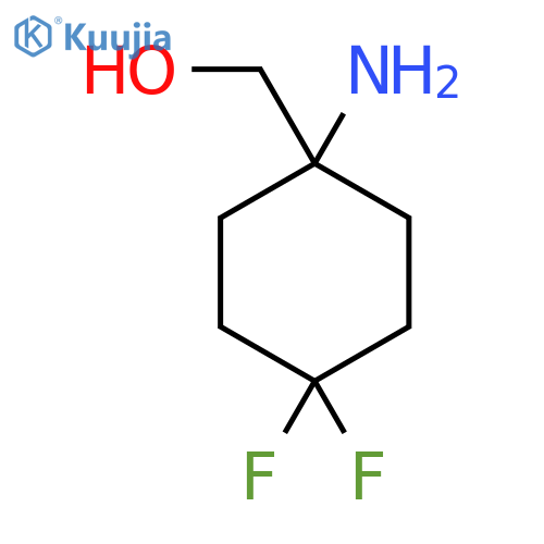 (1-amino-4,4-difluorocyclohexyl)methanol structure