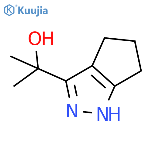 2-{2H,4H,5H,6H-cyclopentacpyrazol-3-yl}propan-2-ol structure