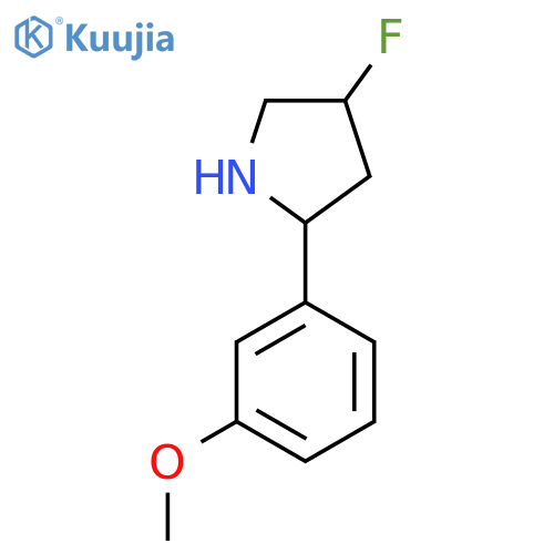 4-Fluoro-2-(3-methoxyphenyl)pyrrolidine structure