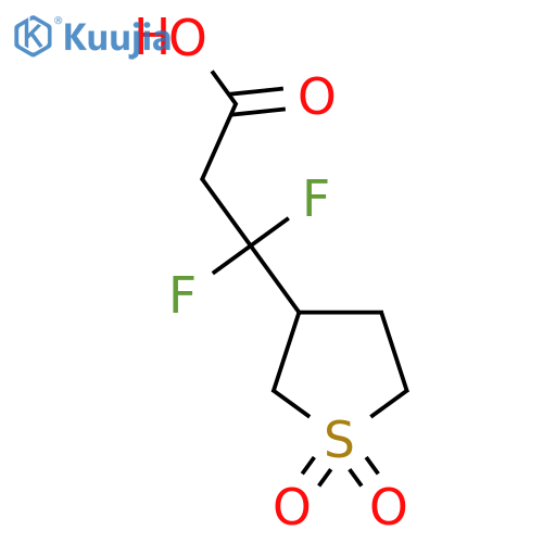 3-(1,1-Dioxo-1lambda6-thiolan-3-yl)-3,3-difluoropropanoic acid structure