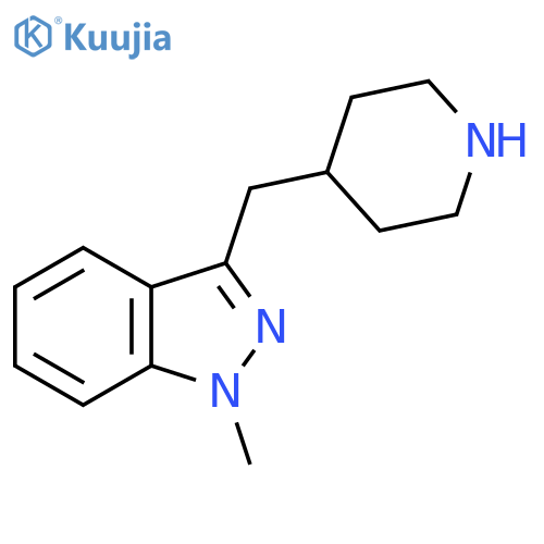 1-methyl-3-(piperidin-4-yl)methyl-1H-indazole structure