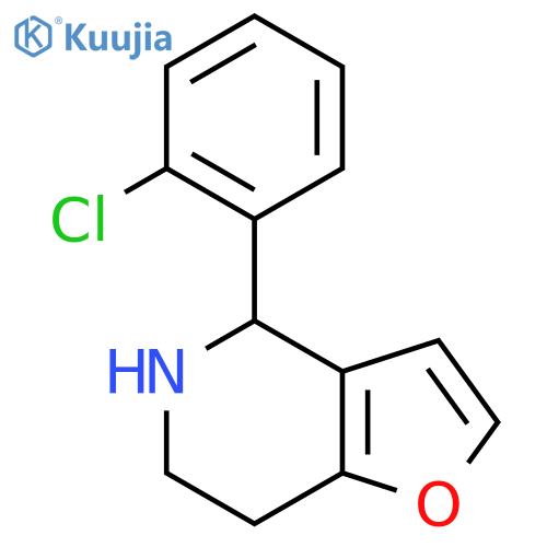 4-(2-chlorophenyl)-4H,5H,6H,7H-furo3,2-cpyridine structure