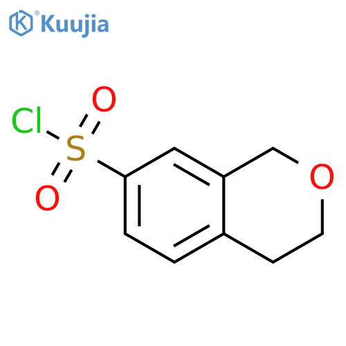 1H-2-Benzopyran-7-sulfonyl chloride, 3,4-dihydro- structure