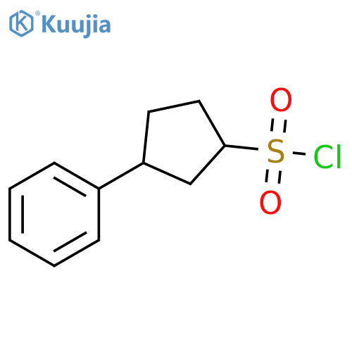 Cyclopentanesulfonyl chloride, 3-phenyl- structure
