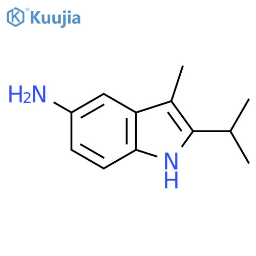 2-Isopropyl-3-methyl-1H-indol-5-amine structure