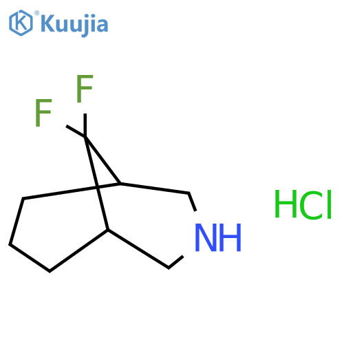 9,9-difluoro-3-azabicyclo3.3.1nonane hydrochloride structure