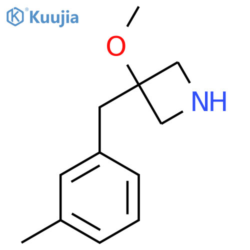 3-methoxy-3-(3-methylphenyl)methylazetidine structure