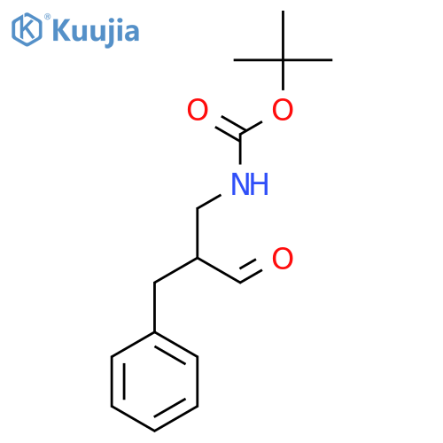 tert-Butyl N-(2-benzyl-3-oxopropyl)carbamate structure