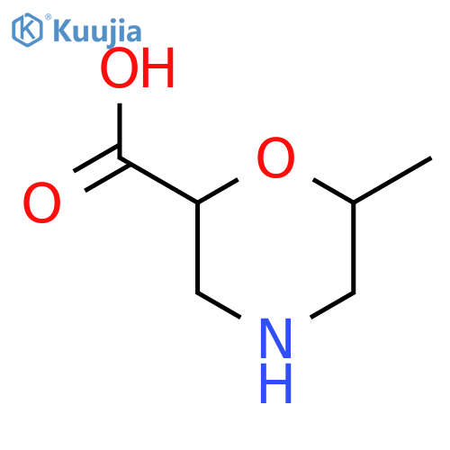 6-Methylmorpholine-2-carboxylic acid structure