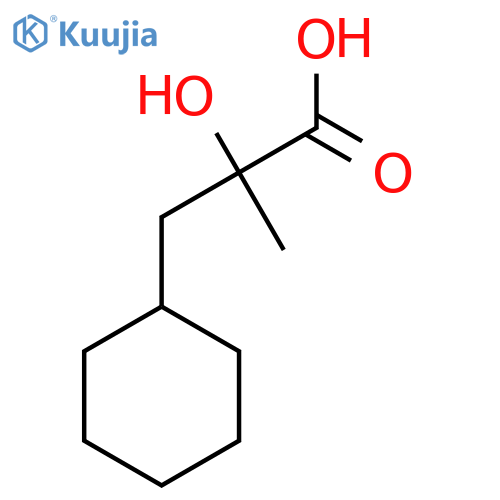3-cyclohexyl-2-hydroxy-2-methylpropanoic acid structure