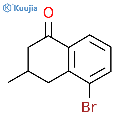 5-Bromo-3-methyl-1,2,3,4-tetrahydronaphthalen-1-one structure