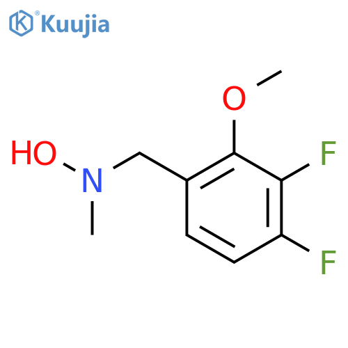 N-(3,4-difluoro-2-methoxyphenyl)methyl-N-methylhydroxylamine structure