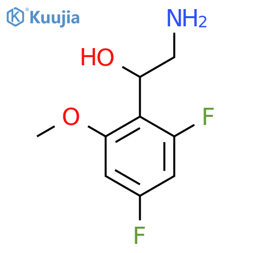 2-amino-1-(2,4-difluoro-6-methoxyphenyl)ethan-1-ol structure