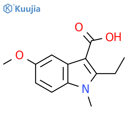 2-ethyl-5-methoxy-1-methyl-1H-indole-3-carboxylic acid structure