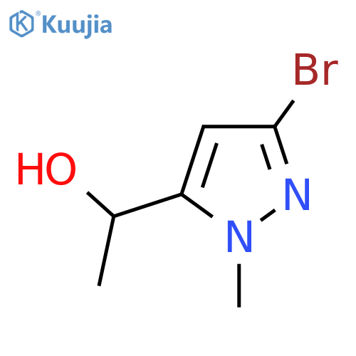 1-(3-bromo-1-methyl-1H-pyrazol-5-yl)ethan-1-ol structure